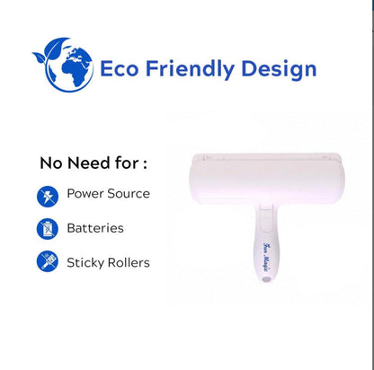 Remove Pet Hair in Seconds — No Refills Needed