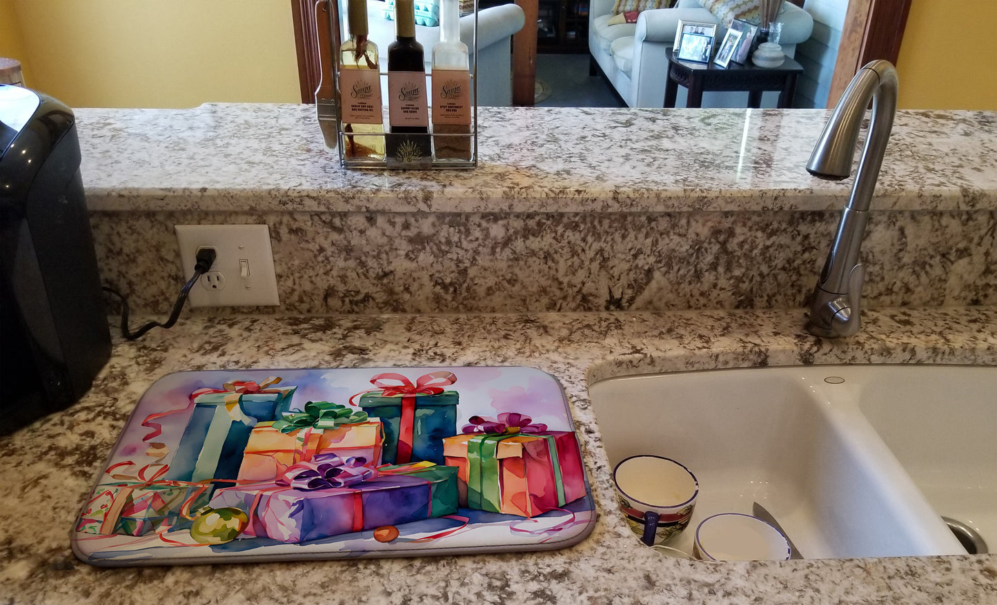 Christmas Gifts Dish Drying Mat-1