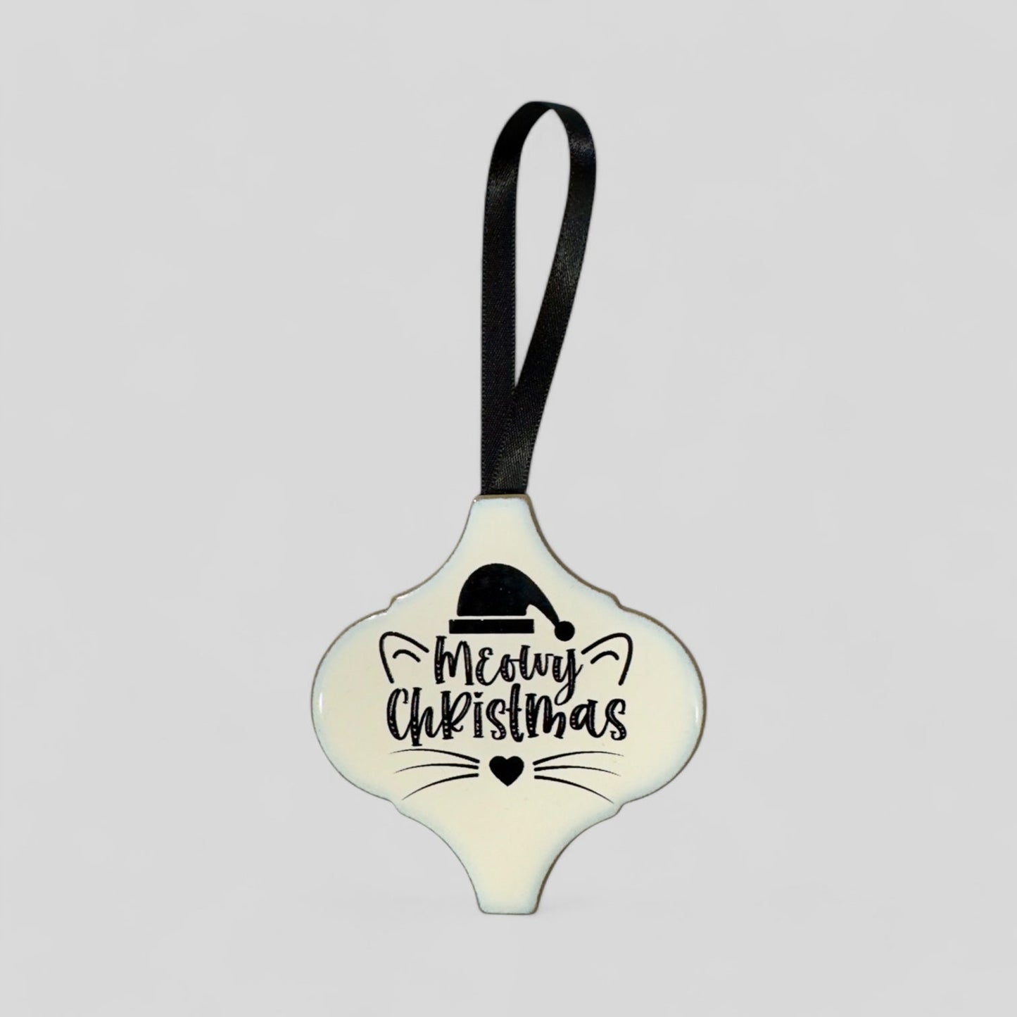 Arabesque Christmas Ornament - Meowy Christmas-1