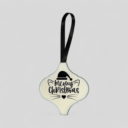 Arabesque Christmas Ornament - Meowy Christmas-1