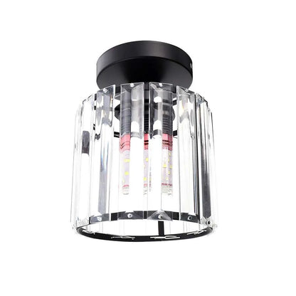 Crystal Semi Flush E27 Ceiling Light Fixture Round Fitting Chandelier Lamp~4505