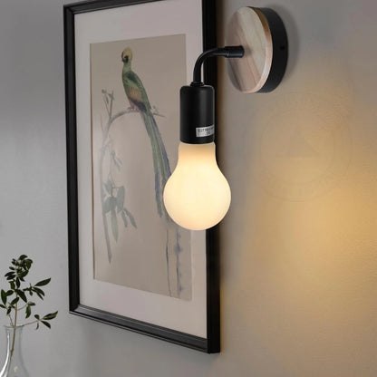 Wood bedside Wall lamp ~ 5120