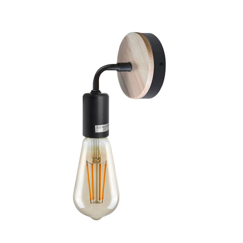 Wood bedside Wall lamp ~ 5120