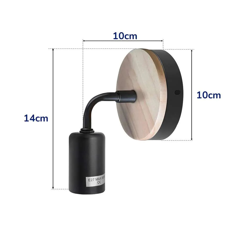 Wood bedside Wall lamp ~ 5120
